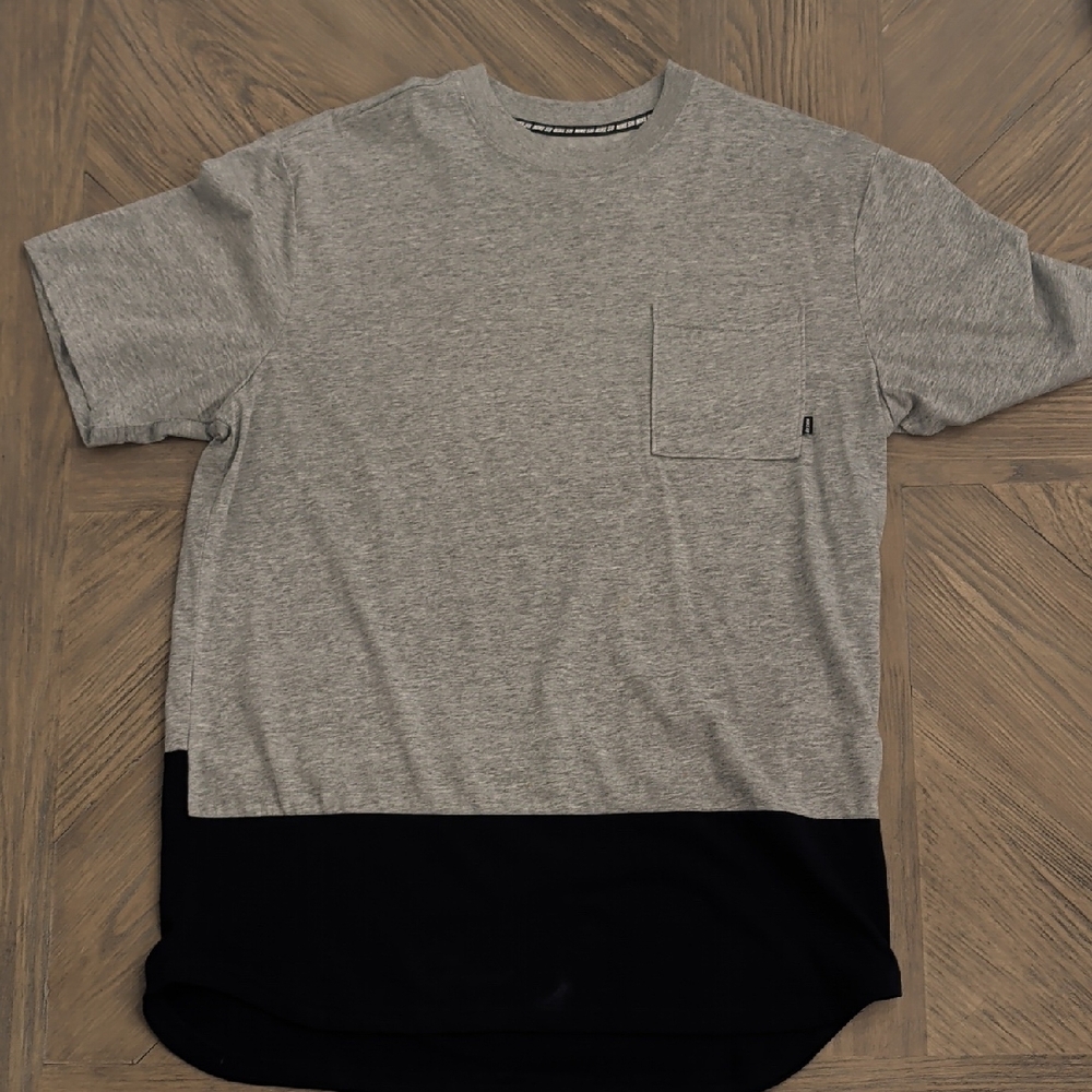 Nike Two-Tone Gray and Navy Blue Tee